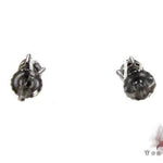 Royal Black Diamond Earrings 10727 - Image 4