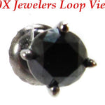 Royal Black Diamond Earrings 10727 - Image 3