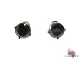 14K Gold Custom Jewelry - Royal Black Diamond Earrings 5 10731