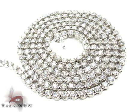Diamond Plug Chain Polar Iced Diamond Chain 30 Inches 4.33mm 10823 | TraxNYC