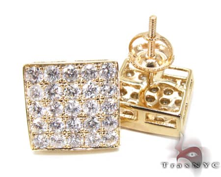 YG Five Row Spec Earrings 10864 - Image 4