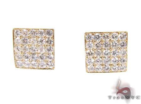 YG Five Row Spec Earrings 10864 - Image 1