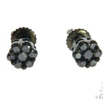 10K Black Gold Cluster Earrings 63739 - Image 1