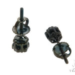 10K Black Gold Cluster Earrings 63739 - Image 4