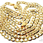 10k Yellow Gold Curb Link Chain 5mm 30 Inches  57242 - Image 4