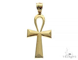 10K Gold Ankh Cross Pendant 66206