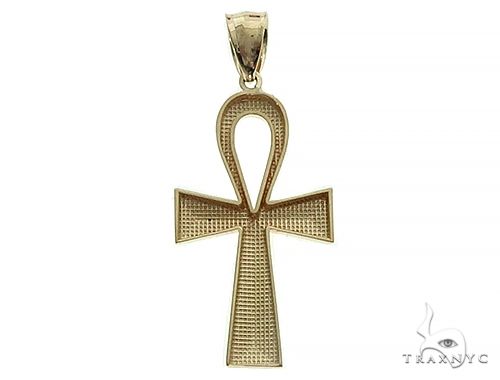 10K Gold Ankh Cross Pendant, photo 3 of 8