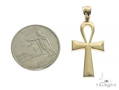 10K Gold Ankh Cross Pendant, photo 5 of 8