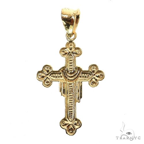 10K Gold Cross Crucifix 57089 - Image 4