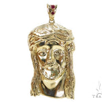 Solid 10K Gold Jesus Pendant 39852 - Image 1