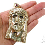 Solid 10K Gold Jesus Pendant 39852 - Image 7