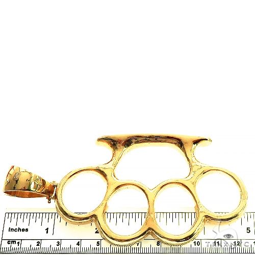 10K Gold Knuckles Pendant 66371 - Image 6