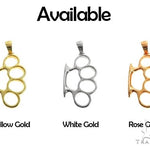 10K Gold Knuckles Pendant 66371 - Image 8