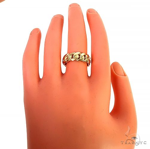 10K Gold Miami Cuban Ring 66581 - Image 7