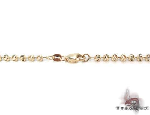 14K Gold Moon Cut Chain 26 Inches 5mm   65881 - Image 4