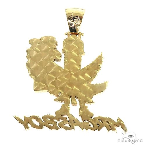 10K Gold Mr.Gas Boy Weed Pendant, photo 3 of 8