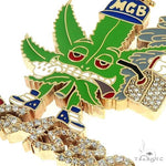 10K Gold Mr.Gas Boy Weed Pendant 66479 - Image 4