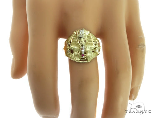 Pharos Rings 10K Gold Pharaoh Ring | TraxNYC