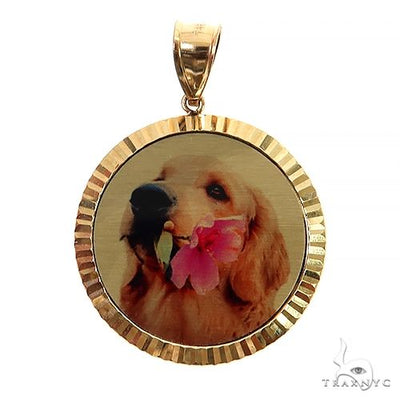 10K Gold Photo Pendant 25mm