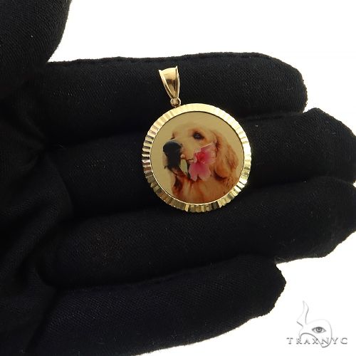 10K Gold Photo Pendant 25mm 69145 - Image 6