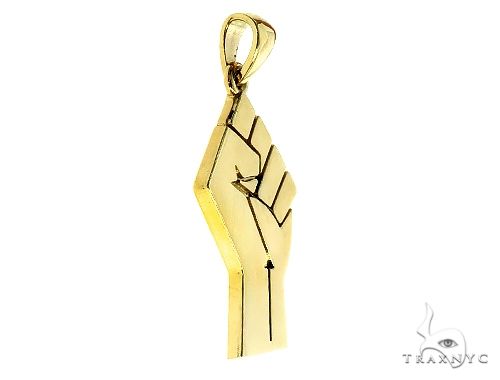 10K Gold Power Fist, BLM, Pendant 66328 - Image 2