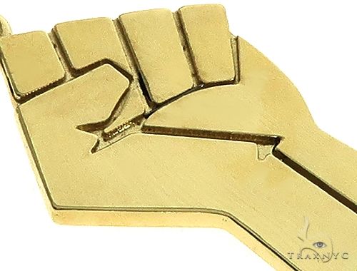 10K Gold Power Fist, BLM, Pendant Set, photo 4 of 8