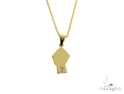 10K Gold Power Fist, BLM, Small Pendant Set, photo 3 of 7