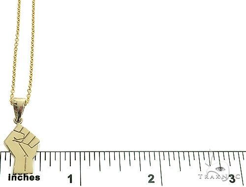 10K Gold Power Fist, BLM, Small Pendant Set 66335 - Image 5