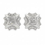 10K Gold Round Cut Prong Diamond Earrings 23391