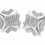 10K Gold Round Cut Prong Diamond Earrings 23391