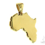 10K Gold Small Africa Ladies Pendant 66327 - Image 2