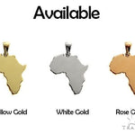 10K Gold Small Africa Ladies Pendant 66327 - Image 5