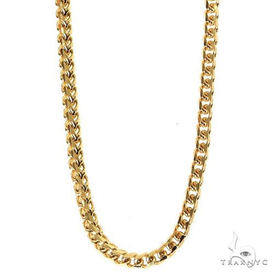 10K Yellow Gold Solid Franco Link Chain 30 Inches 2mm   66166 - Image 1