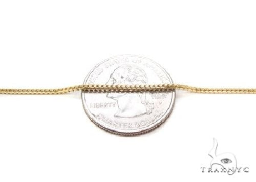 10K Yellow Gold Solid Franco Link Chain 26 Inches 2mm   63803 - Image 3