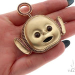 10K Gold Special Custom Teletubby Po Red Ruby Cartoon Character Pendant 65318 - Image 5