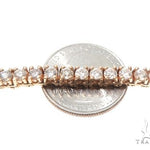 10K Rose Gold Prong Diamond Chain 26 Inches 6mm   64102 - Image 3