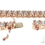 10K Rose Gold Prong Diamond Chain 26 Inches 6mm   64102 - Image 5