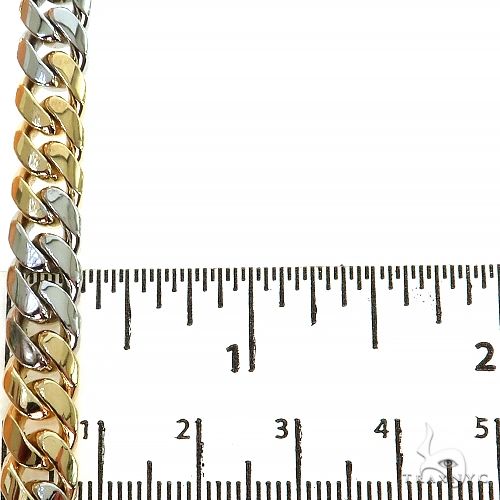 10k Two Tone Gold Solid Miami Cuban 18 Inches 8mm 68167 - Image 5