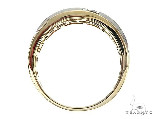 10K Two Tone Gold Two Row Channel Diamond Band Ring 65342 - Image 5