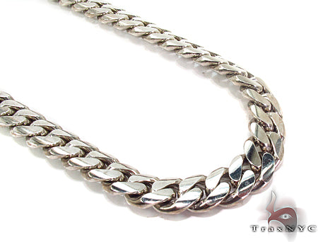 10K White Gold Miami Cuban Link Chain 23 Inches 10mm   32008 - Image 1