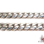 10K White Gold Miami Cuban Link Chain 23 Inches 10mm   32008 - Image 2