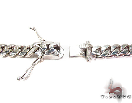 10K White Gold Miami Cuban Link Chain 23 Inches 10mm   32008 - Image 5