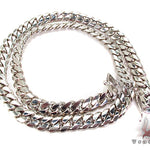 10K White Gold Miami Cuban Link Chain 23 Inches 10mm   32008 - Image 6