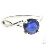10K White Gold Sapphire Ring 63749 - Image 1