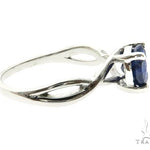 10K White Gold Sapphire Ring 63749 - Image 2