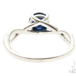 10K White Gold Sapphire Ring 63749 - Image 3