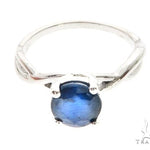 10K White Gold Sapphire Ring 63749 - Image 4
