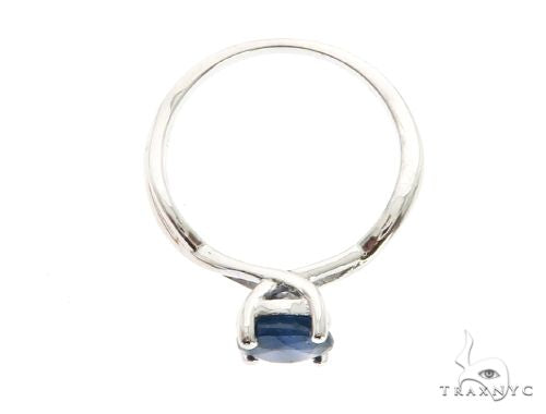 10K White Gold Sapphire Ring 63749 - Image 5