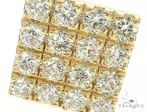 10K Yellow Gold 4 Row Diamond Ring 65991 - Image 3