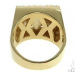 10K Yellow Gold 4 Row Diamond Ring 65991 - Image 6